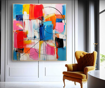 A Burst of Dopamine in Vivid Color: Elevate Your Space with BuyOilArt