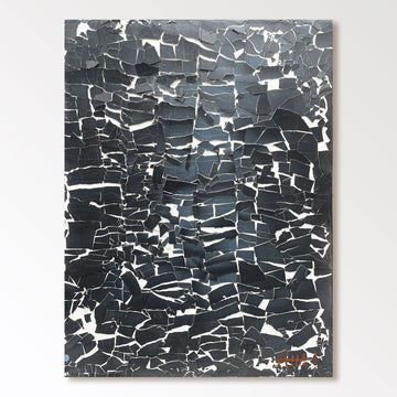 Abstract Painting "Fragmentos Oscuros”