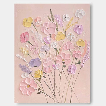 Blomsterlærredskunst #FL005