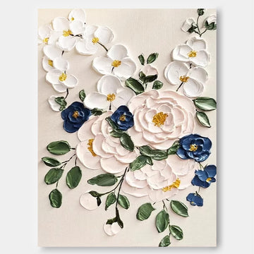 Blomsterlærredskunst #FL007
