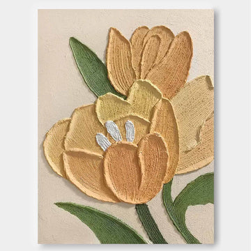 Blomsterlærredskunst #FL009