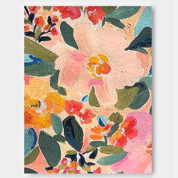 Blomsterlærredskunst #FL001