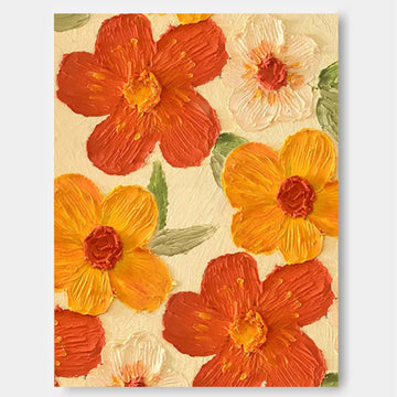 Blomsterlærredskunst #FL006