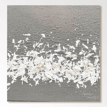 Abstract Painting "Fragmentos de Nieve”