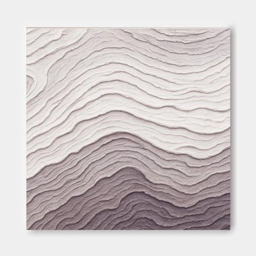 a square with a repeating pattern of wavy lines in shades of gray and white, creating a visually striking and abstract design.