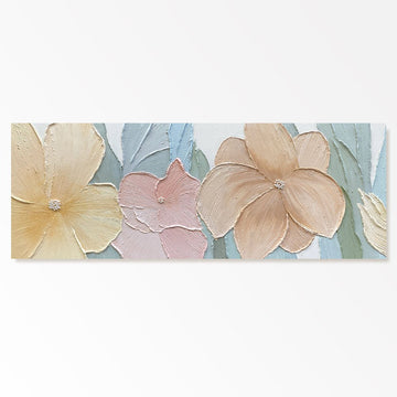 Abstrakt farverigt maleri "Blomsterserenade"