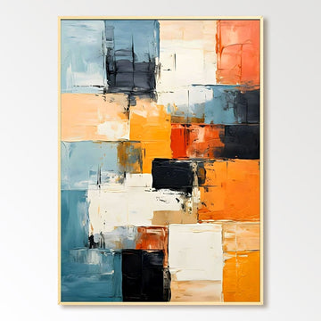 Abstract Colorful Painting "Couleurs du Temps"