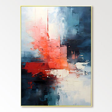Abstract Colorful Painting "Rythmes Oubliés"