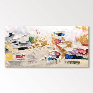 Abstract Colorful Painting "Songe"