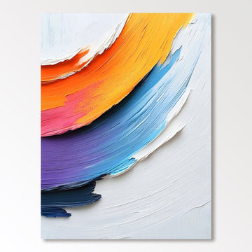 Abstrakt maleri "Arco Iris de Texturas"