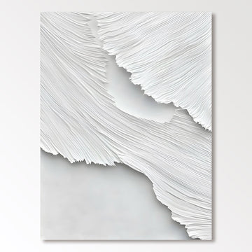 Abstract Painting "Armonía Blanca”