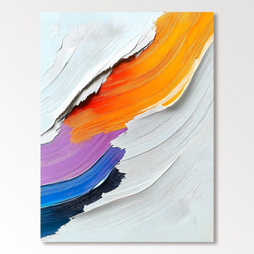 Abstrakt maleri "Armonía de Colores"