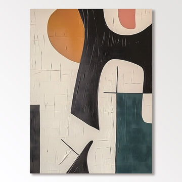 Abstrakt maleri "Armonía Geométrica"