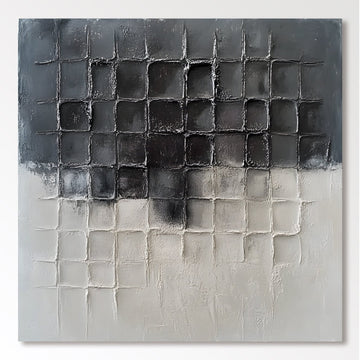 Abstract Painting "Mörker och Ljus”