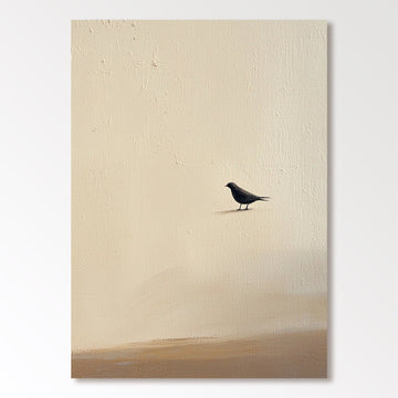 Abstract Painting "Einsamkeit Vogel”