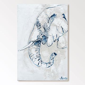 Abstract Painting "Elefantens Ande”
