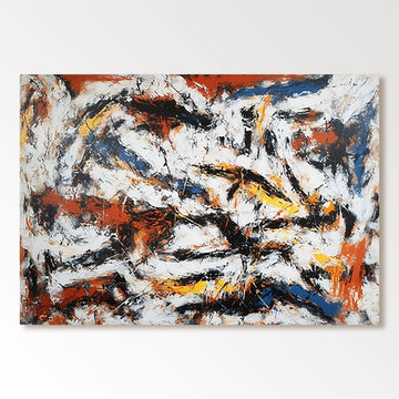 Abstrakt maleri "Énergie Sauvage"
