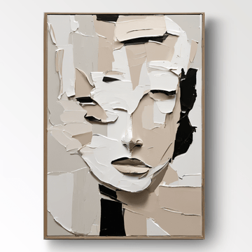 Abstrakt maleri "Fragments d'Âme"