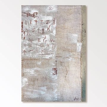 Abstrakt maleri "Historia en Texturas"