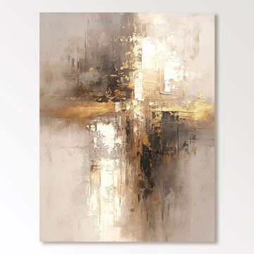 Abstrakt maleri "Oplyst passage"