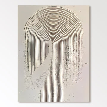 Abstraktes Gemälde „Linien Symbol“