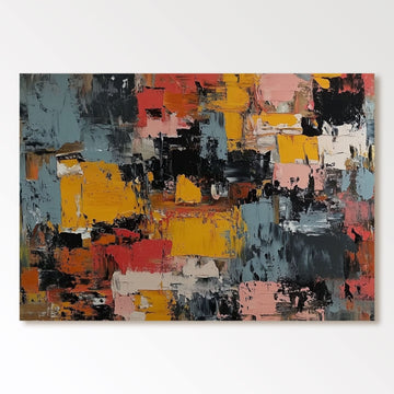 Abstrakt maleri "Mouvement Éclatant"