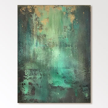 Abstrakt maleri "Natureza e Mistério"