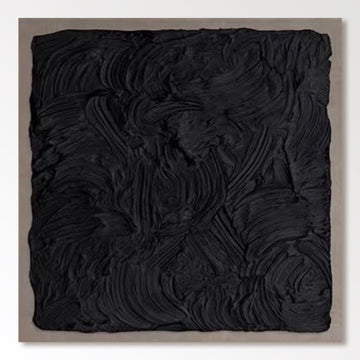 Abstrakt maleri "Olas Negras"