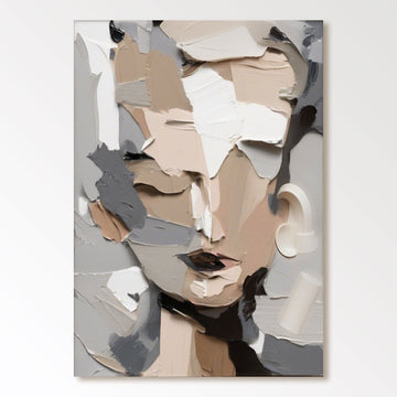 Abstrakt maleri "Ombre Fragmentée"