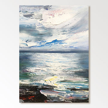 Abstrakt maleri "Overdådighed"