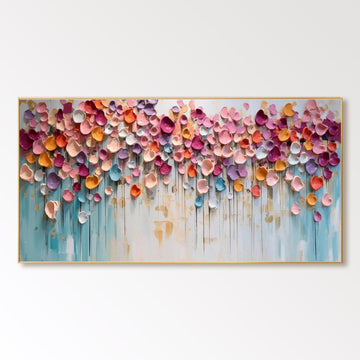 Abstrakt maleri "Pluie Florale"