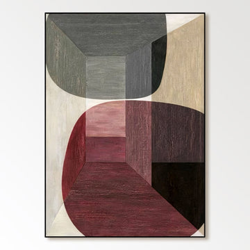 Abstrakt maleri "Reflektioner"