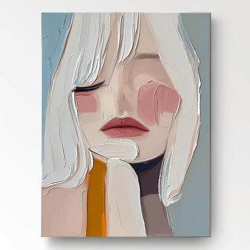 Abstrakt maleri "Réflexion Douce"