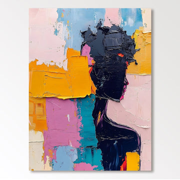 Abstrakt maleri "Silueta en Pintura"
