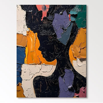 Abstrakt maleri "Silhueta Multicolor"