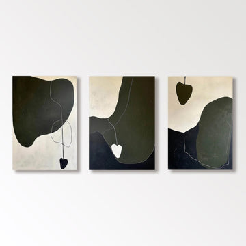 Abstrakt maleri "Sombras Concéntricas"