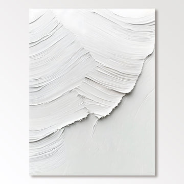 Abstract Painting "Suavidad Blanca”