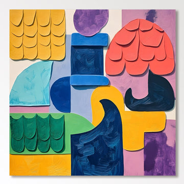 Abstrakt maleri "Textura dell'Essenza"