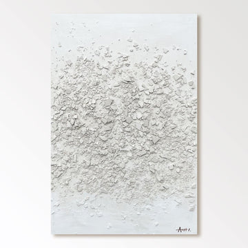 Abstract Painting "Vit Spridning”