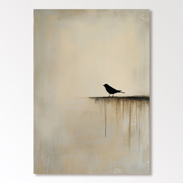 Abstrakt maleri "Vogel Einsamkeit"