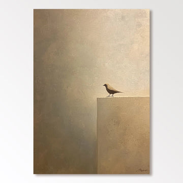 Abstrakt maleri "Vogelstille"