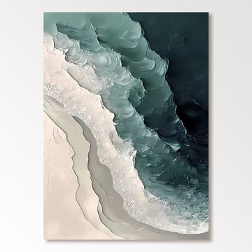 Abstrakt maleri "Welle Kraft"