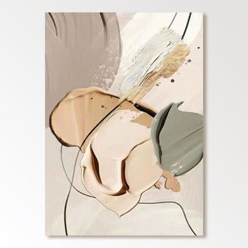 Abstract Plaster Painting "Abstract Whimsy"