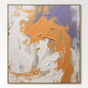 Abstract Plaster Painting "Color Clash"