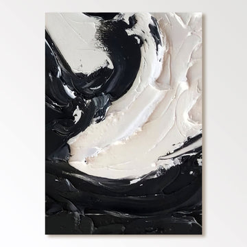 Abstract Plaster Painting "Eclipse"