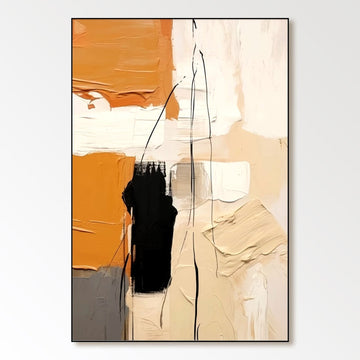 Abstrakt gipsmaleri "Ephemera"