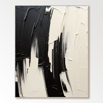 Abstract Plaster Painting "Eternal Duality"