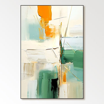 Abstrakt gipsmaleri "Tempest"