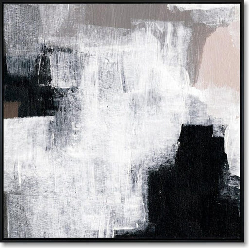 Originalt kunstværk Abstrakt maleri Sort-hvid abstrakt tekstur vægkunst Minimalistisk kunst Moderne vægdekoration Ny boliggave