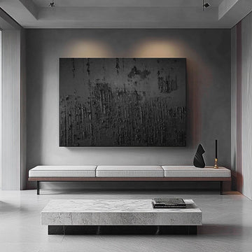 Minimalist Painting "Noircey Obscur"